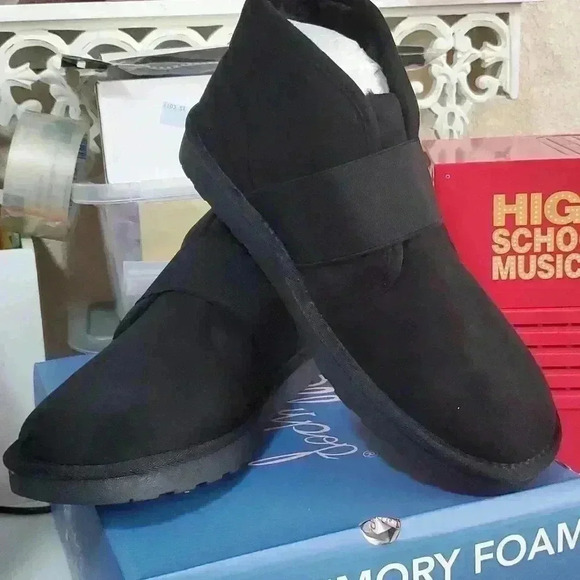 Capri Black suedelike boots - Picture 1 of 6